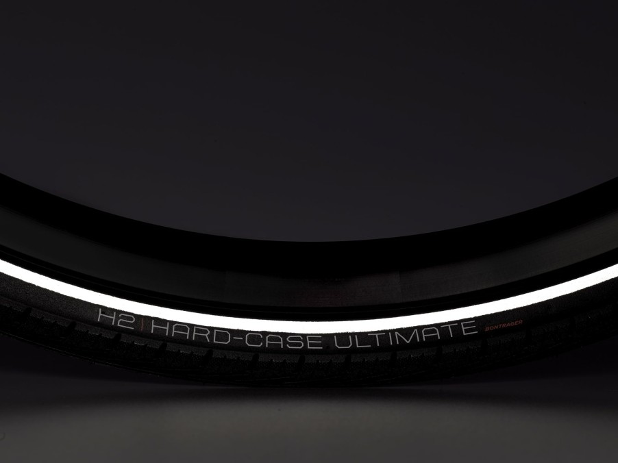 Uitrusting Trek Banden | Bontrager H2 Hard-Case Ultimate Reflecterende Hybride Fietsband Black/Reflective